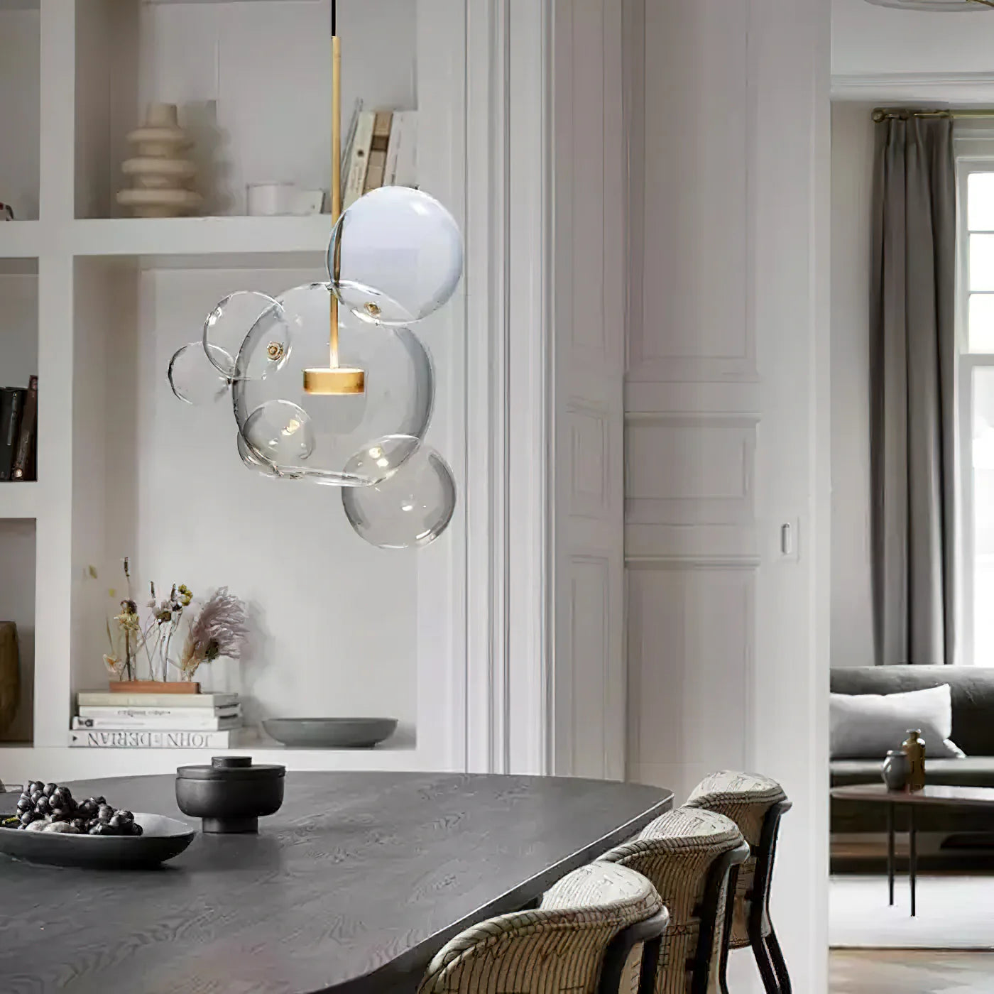 Laura Modern Bubble Glass Pendant Light